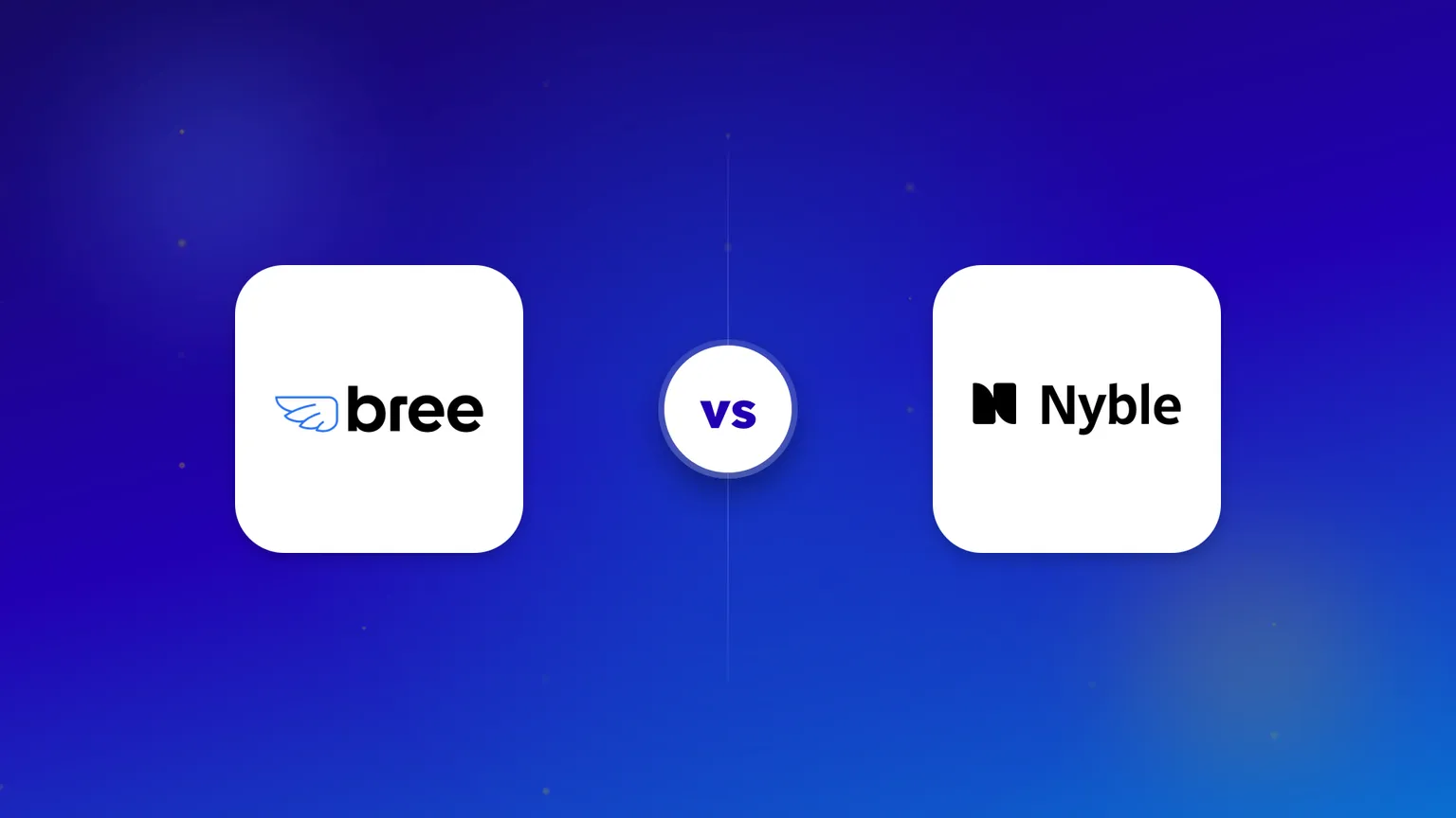 The Bree and Nyble logos side by side in a head-to-head comparison.