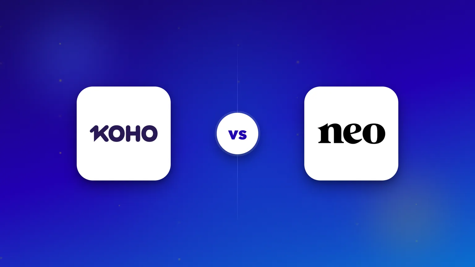 The KOHO and Neo Financial logos side by side in a head-to-head comparison.