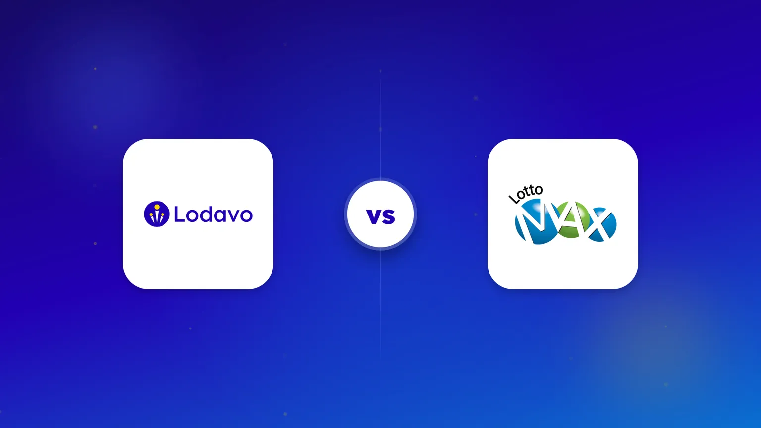 The Lodavo and Lotto Max logos side by side in a head-to-head comparison.