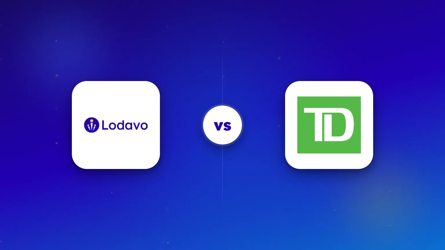 The Lodavo and TD logos side by side in a head-to-head comparison.